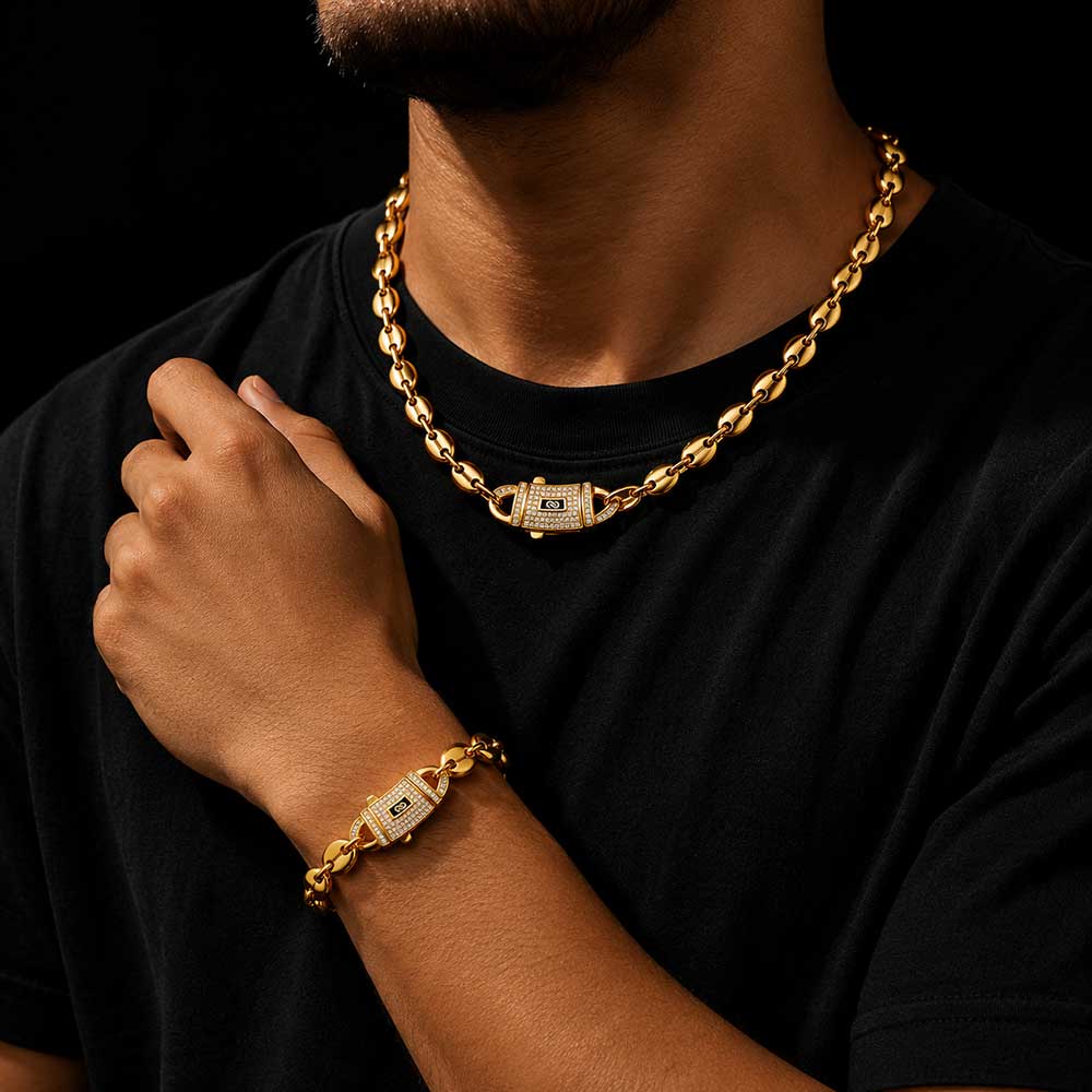 Cuban Link Chain 12Mm - HHIOK Hip Hop Takı 8Mm/10Mm/12Mm/14Mm Paslanmaz