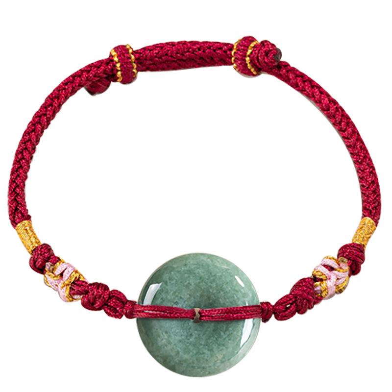 Bracelets - Yeşil Myanmar Jadeit Çörek Bilezik Tasarımcı