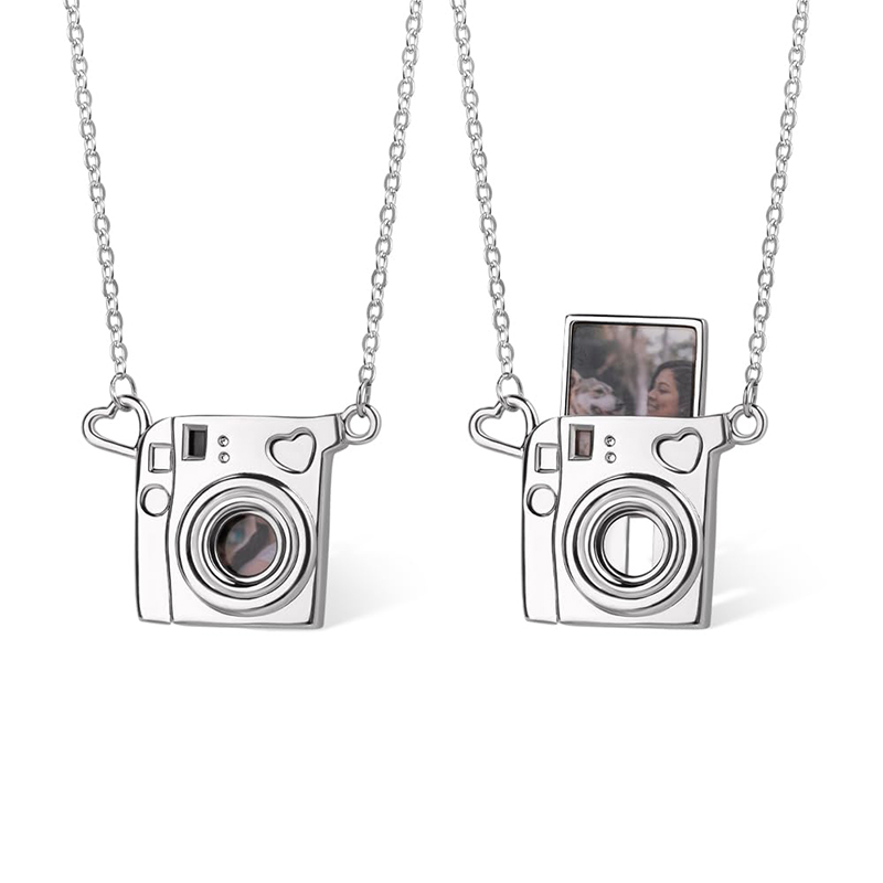 Heart Locket Necklace Photo - Fotoğraf Özelleştirme Pirinç Kalp Kolye Resim