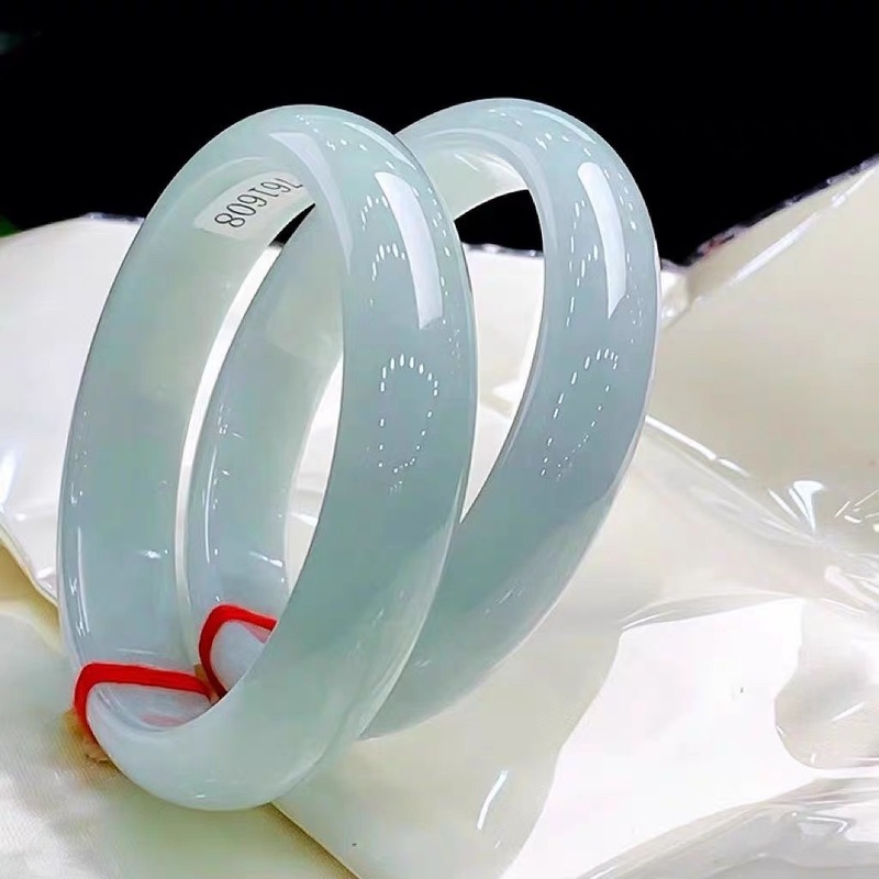 Bracelets - Eski Maden Buzlu Burma Bilekliği, Açık