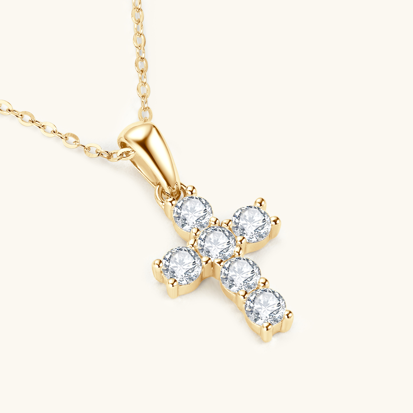 Abestecom 14 Ayar Altın Kaplam - Cross Pendant Necklace Gold incelemesi ve fiyatı