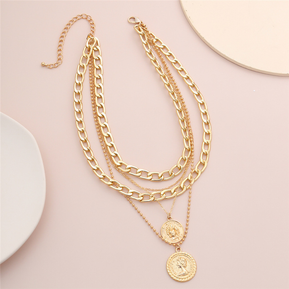 Bohem Tarzı Portre Kolye Moda  - Layered Pendant Necklace Aesthetic incelemesi ve fiyatı