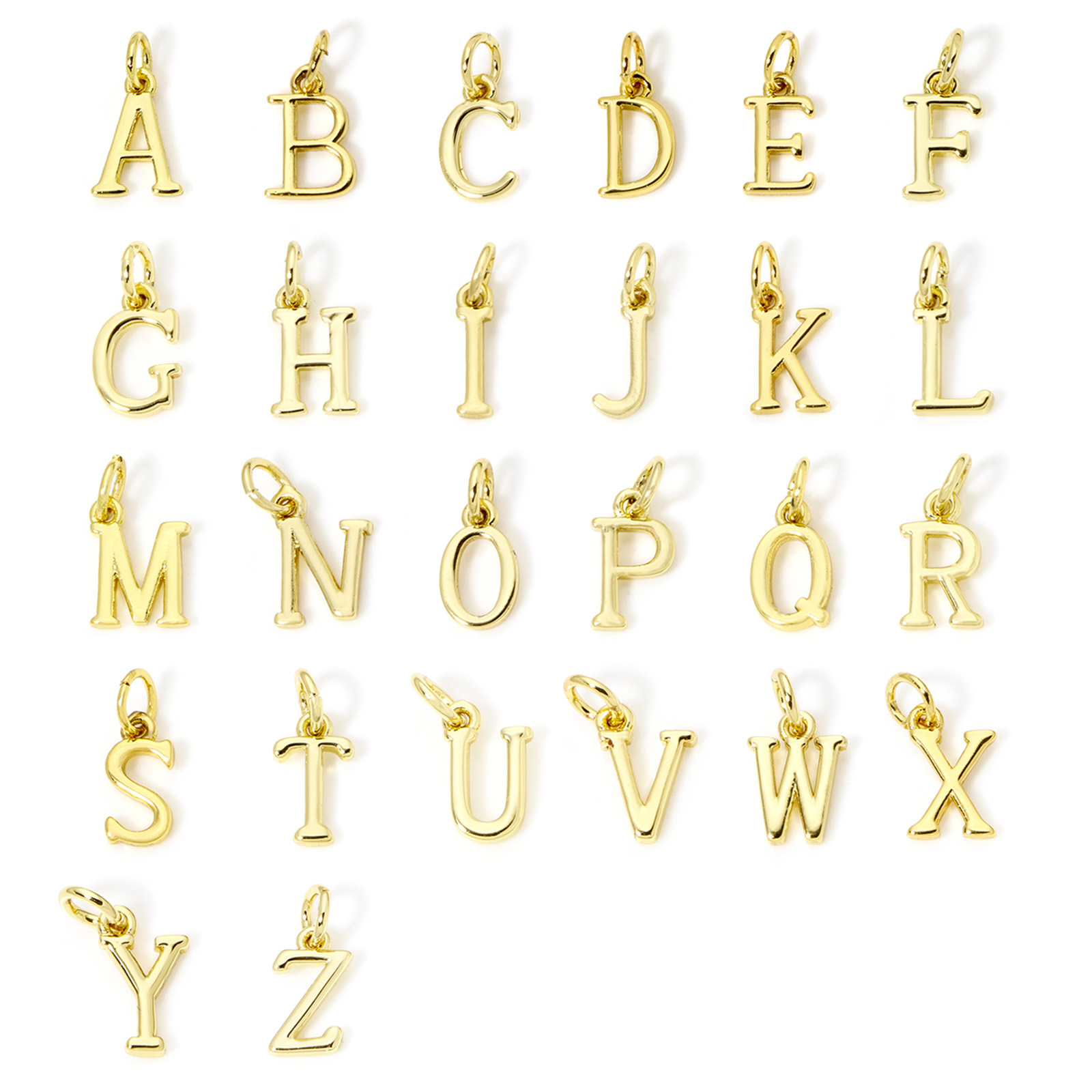 5 Parça Pirinç Takılar 18 K Al - Initial Letter Necklace 18K Gold incelemesi ve fiyatı