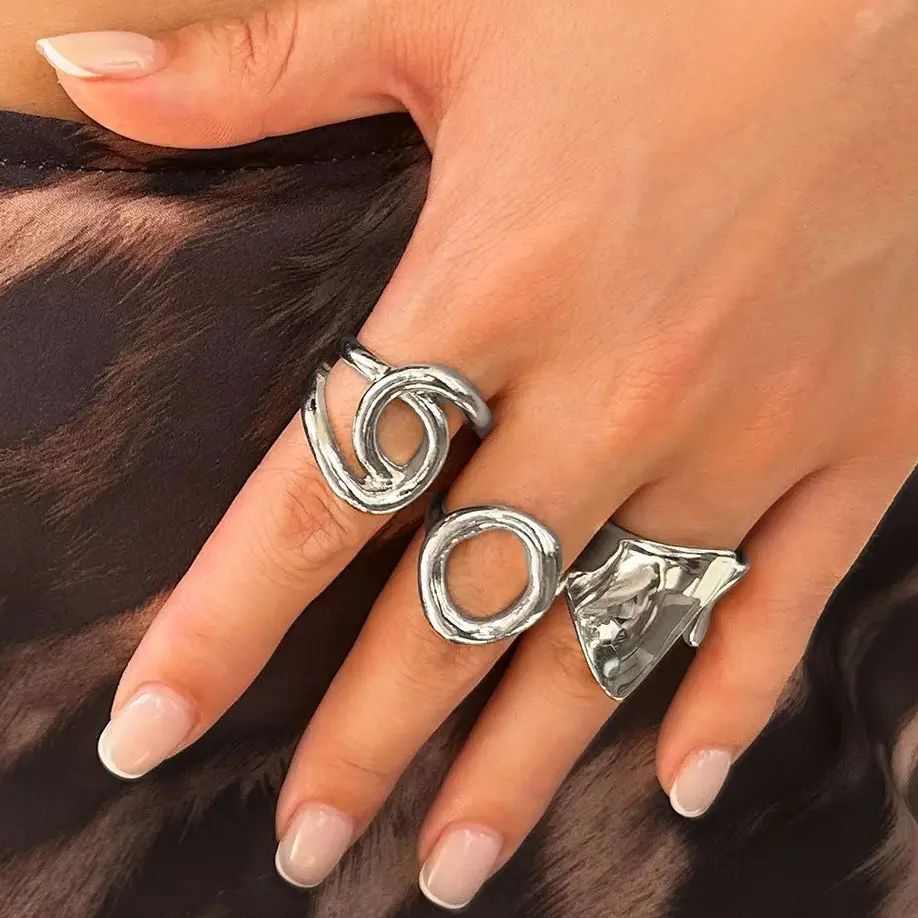 DIEZI 3 adet/takım Yeni Punk M - Vintage Punk Knuckle Rings Set incelemesi ve fiyatı