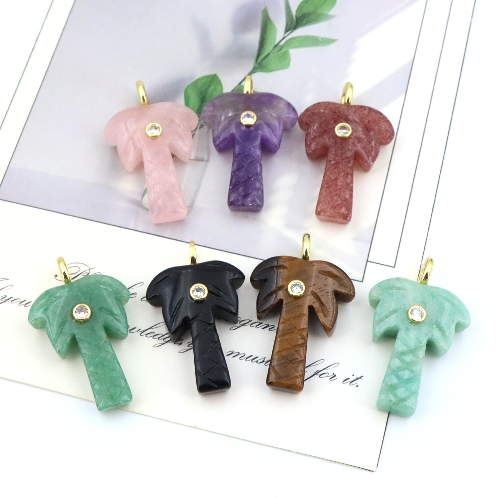 Doğal Taş Hindistan Cevizi Ağa - Crystal Pendant Necklace Natural Stone incelemesi ve fiyatı