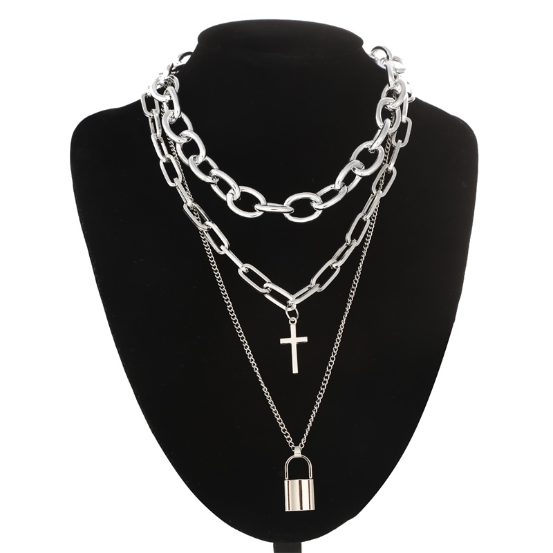 Katmanlı grunge estetik takı v - Layered Pendant Necklace Aesthetic incelemesi ve fiyatı