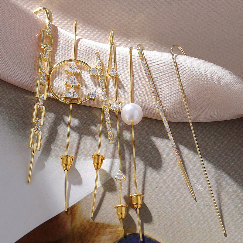 Yeni mizaçlı delikli zirkon ta - Earrings incelemesi ve fiyatı