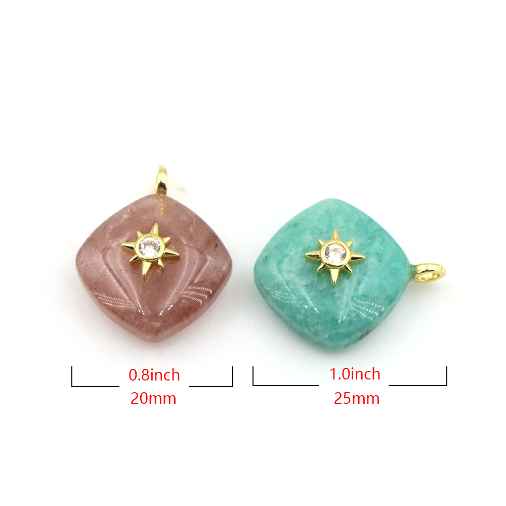 Geometrik Şekilli Kristal Doğa - Crystal Pendant Necklace Natural Stone incelemesi ve fiyatı
