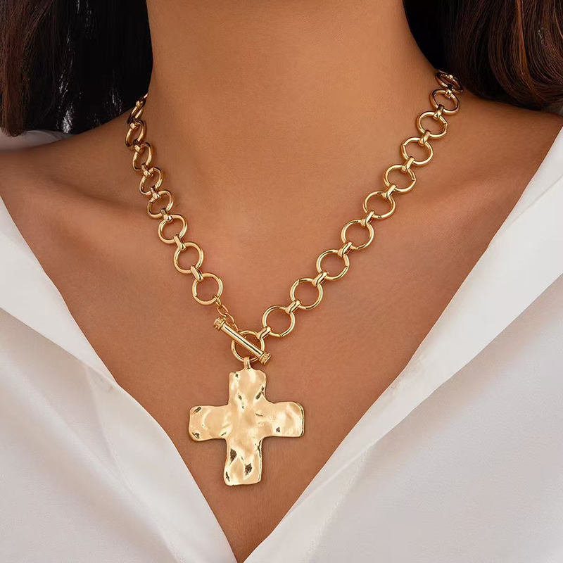 Sıcak satış Altın Kaplama Kalı - Cross Pendant Necklace Gold incelemesi ve fiyatı