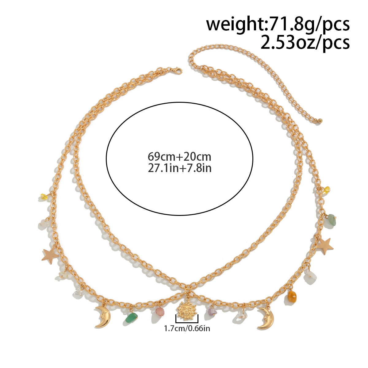 Boho Yıldız Ay Güneş Kolye Bel - Body Jewelry incelemesi ve fiyatı