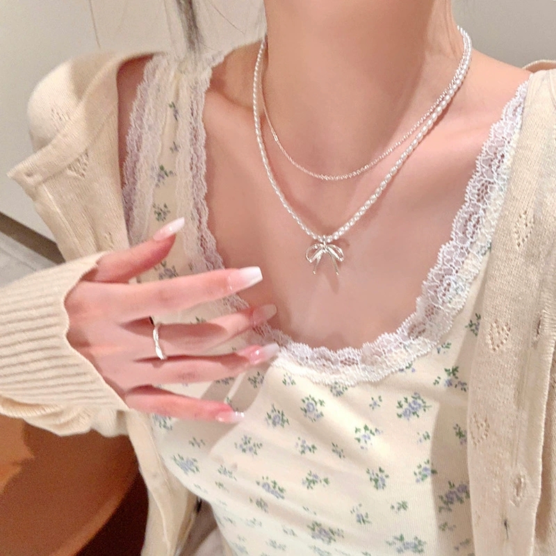 Moda Vintage Ilmek Kolye Inci  - Layered Pendant Necklace Aesthetic incelemesi ve fiyatı