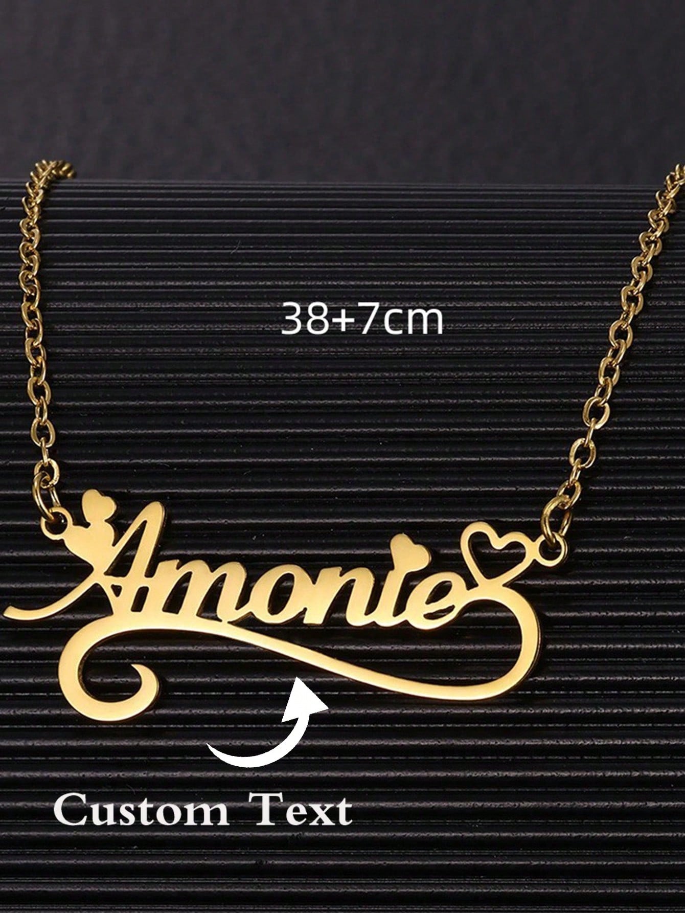 Kadınlar için özel ad Hollow k - Custom Name Necklace Stainless Steel incelemesi ve fiyatı