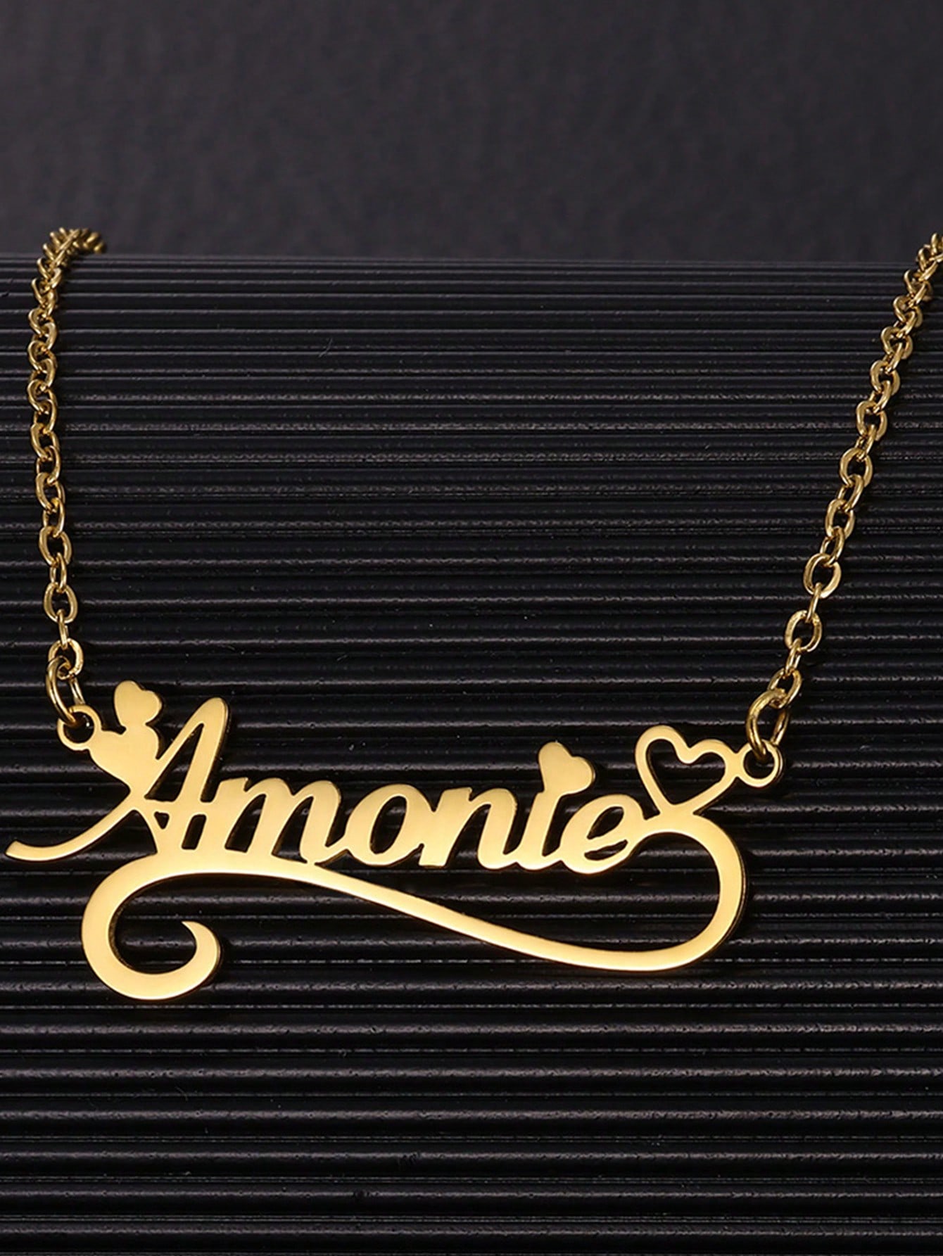 Kadınlar için özel ad Hollow k - Custom Name Necklace Stainless Steel incelemesi ve fiyatı