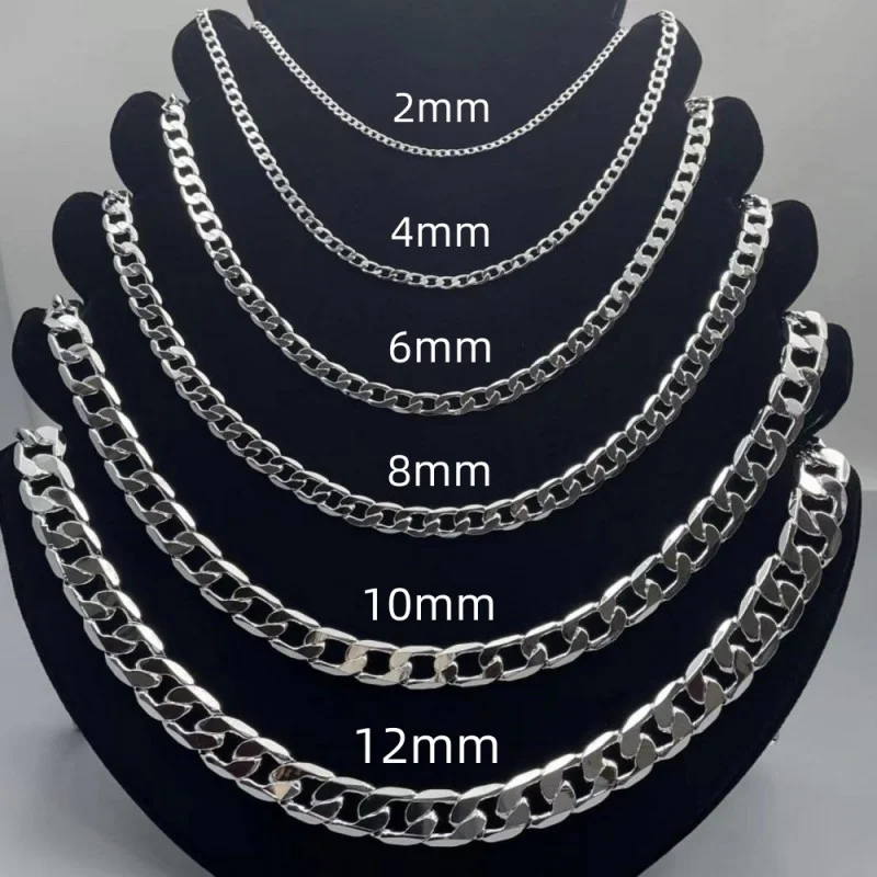 Erkek 925 Ayar Gümüş Kolye 2/4 - Cuban Link Chain 12Mm incelemesi ve fiyatı