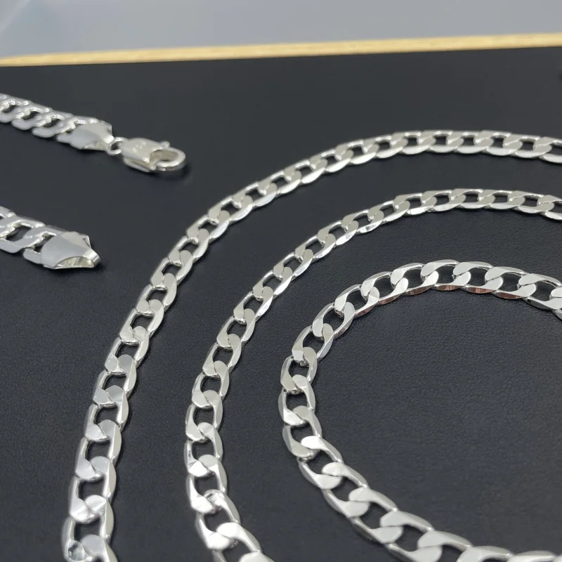 Erkek 925 Ayar Gümüş Kolye 2/4 - Cuban Link Chain 12Mm incelemesi ve fiyatı