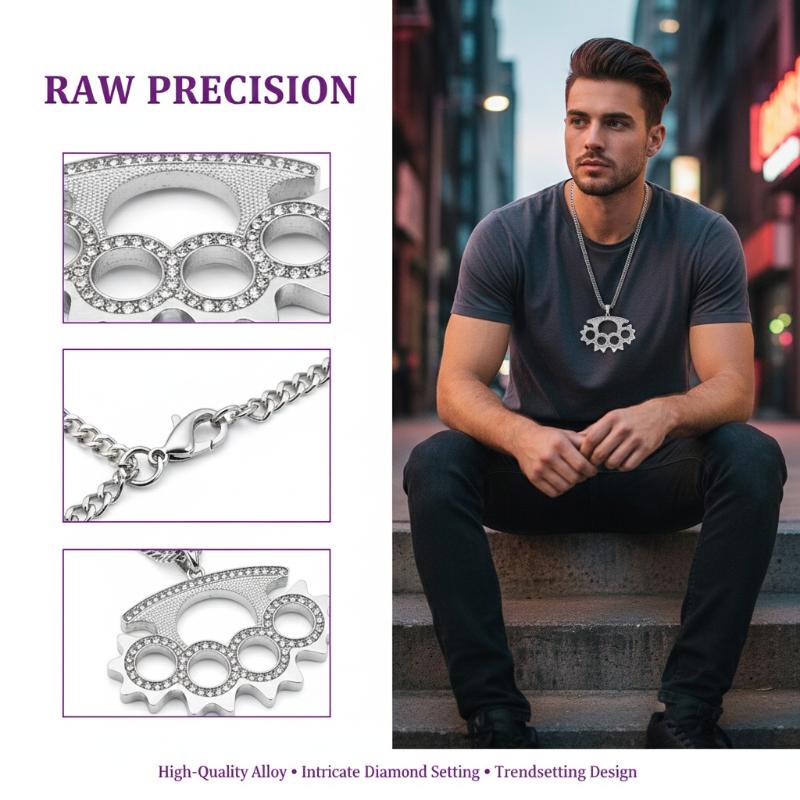 Y2K Punk Paslanmaz Çelik Kolye - Layered Pendant Necklace Aesthetic incelemesi ve fiyatı