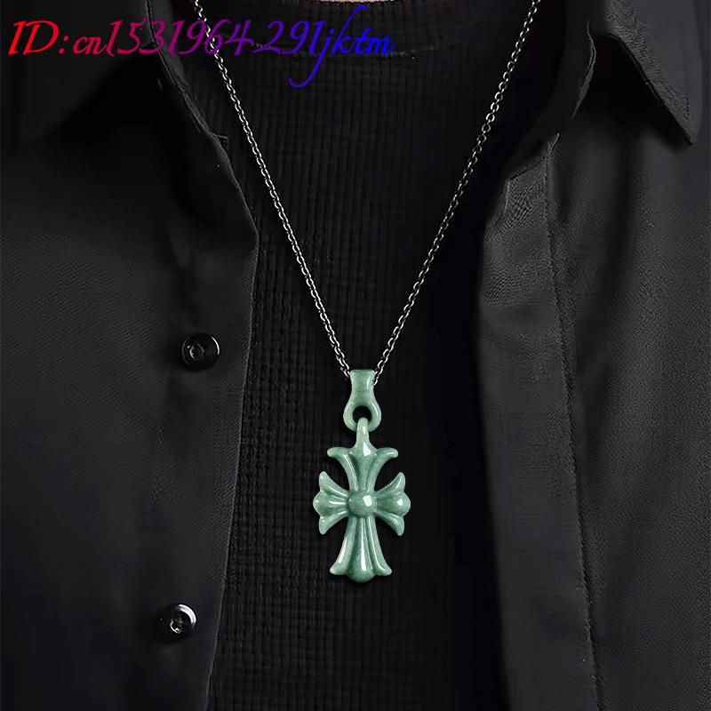 Doğal Birman Yeşim Taşı Haç Ko - Necklaces incelemesi ve fiyatı