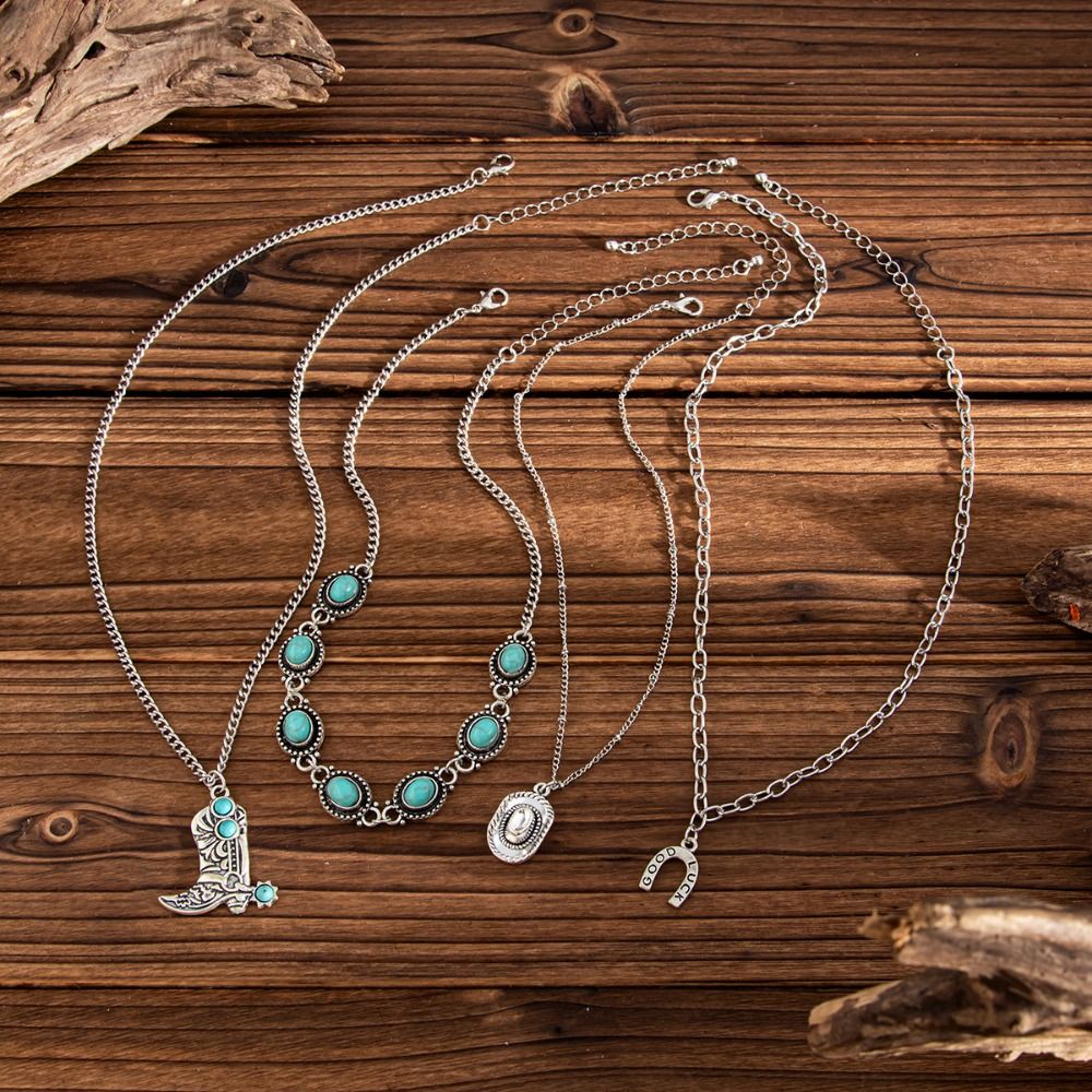 Kovboy Çizmesi Kolye Ucu Turku - Layered Pendant Necklace Aesthetic incelemesi ve fiyatı