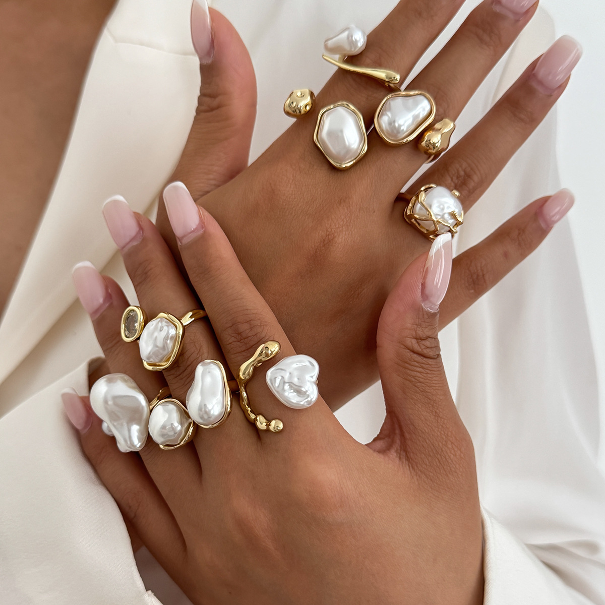 7 adet/takım altın rengi düzen - Vintage Punk Knuckle Rings Set incelemesi ve fiyatı