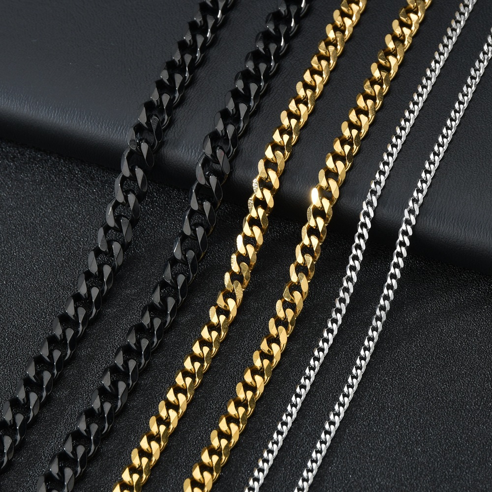 1 adet Boyutu 3.6mm/5mm/7mm er - Cuban Link Chain 12Mm incelemesi ve fiyatı