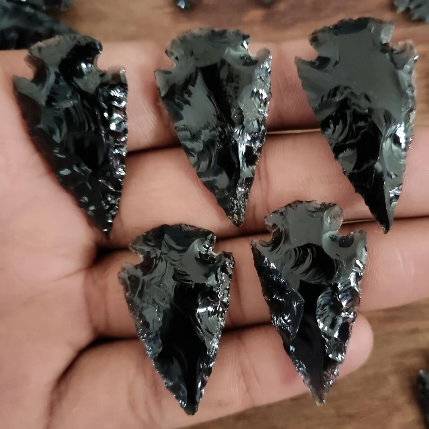 1 Obsidyen Ok Kolye - El yapım - Crystal Pendant Necklace Natural Stone incelemesi ve fiyatı