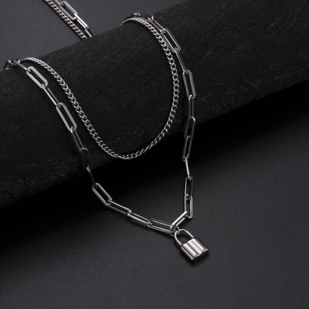 Unift Estetik asma kilit kolye - Layered Pendant Necklace Aesthetic incelemesi ve fiyatı