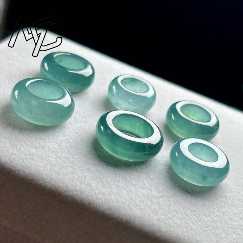 Doğal Zümrüt Mavi Su Şanslı Bo - Rings incelemesi ve fiyatı
