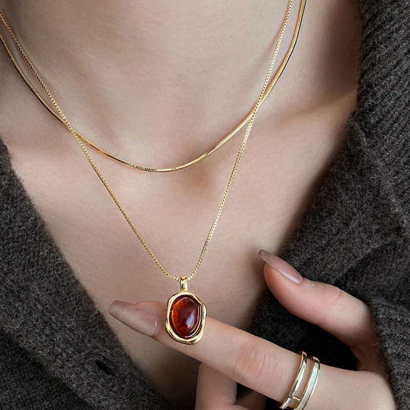 Moda Vintage Çift Katmanlı Doğ - Layered Pendant Necklace Aesthetic incelemesi ve fiyatı