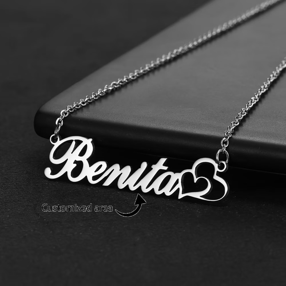 Kişiselleştirilmiş Çift Kalp Ö - Custom Name Necklace Stainless Steel incelemesi ve fiyatı