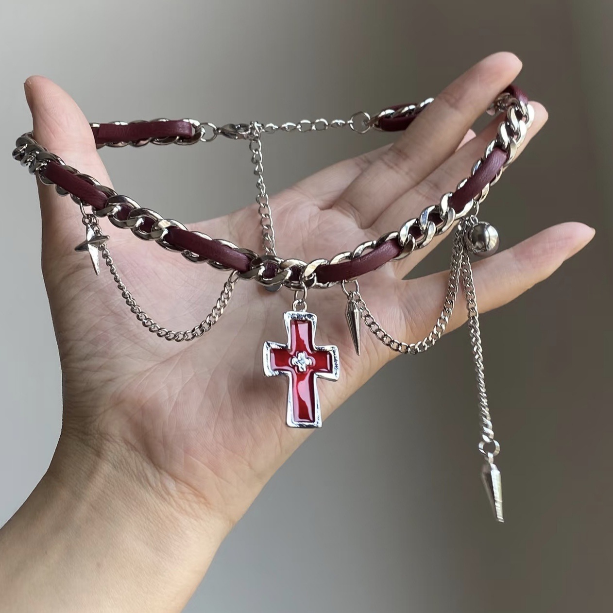 Y2k Grunge Estetik Çok Katmanl - Layered Pendant Necklace Aesthetic incelemesi ve fiyatı