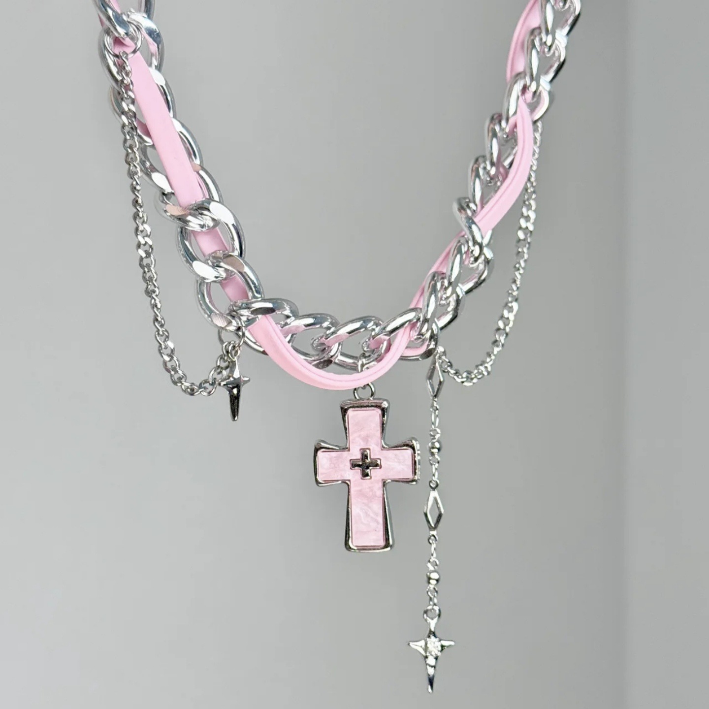 Y2k Grunge Estetik Çok Katmanl - Layered Pendant Necklace Aesthetic incelemesi ve fiyatı