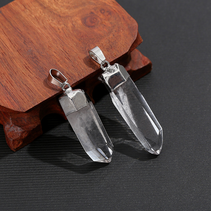 Doğal Şeffaf Kuvars Kristal Ko - Crystal Pendant Necklace Natural Stone incelemesi ve fiyatı