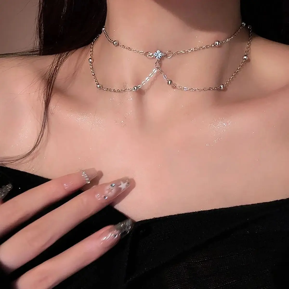 Seksi estetik çok katmanlı köp - Layered Pendant Necklace Aesthetic incelemesi ve fiyatı