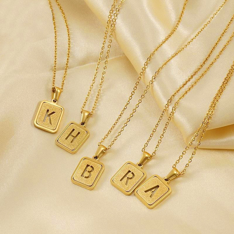 3 adet/torba Yüksek Kaliteli Z - Initial Letter Necklace 18K Gold incelemesi ve fiyatı