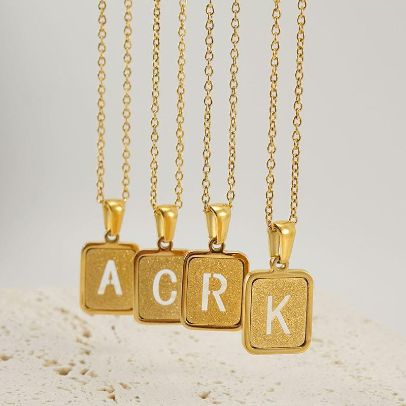 3 adet/torba Yüksek Kaliteli Z - Initial Letter Necklace 18K Gold incelemesi ve fiyatı