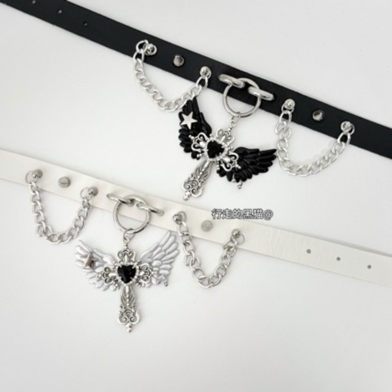 Gotik Alt Kültür Melek Kanadı  - Layered Pendant Necklace Aesthetic incelemesi ve fiyatı