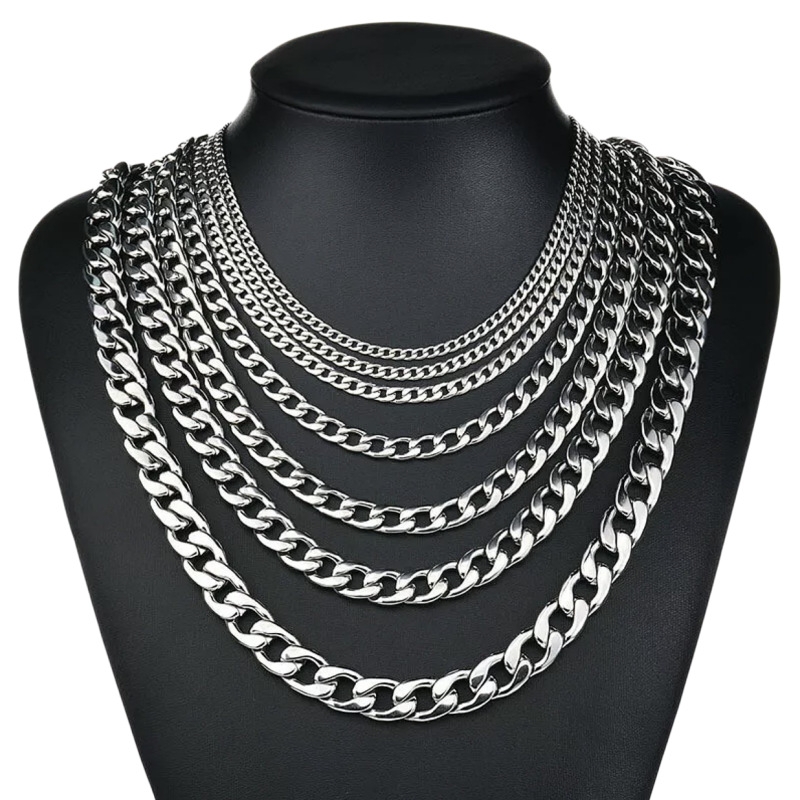 YQ 3MM-10MM 316L Paslanmaz Çel - Cuban Link Chain 12Mm incelemesi ve fiyatı