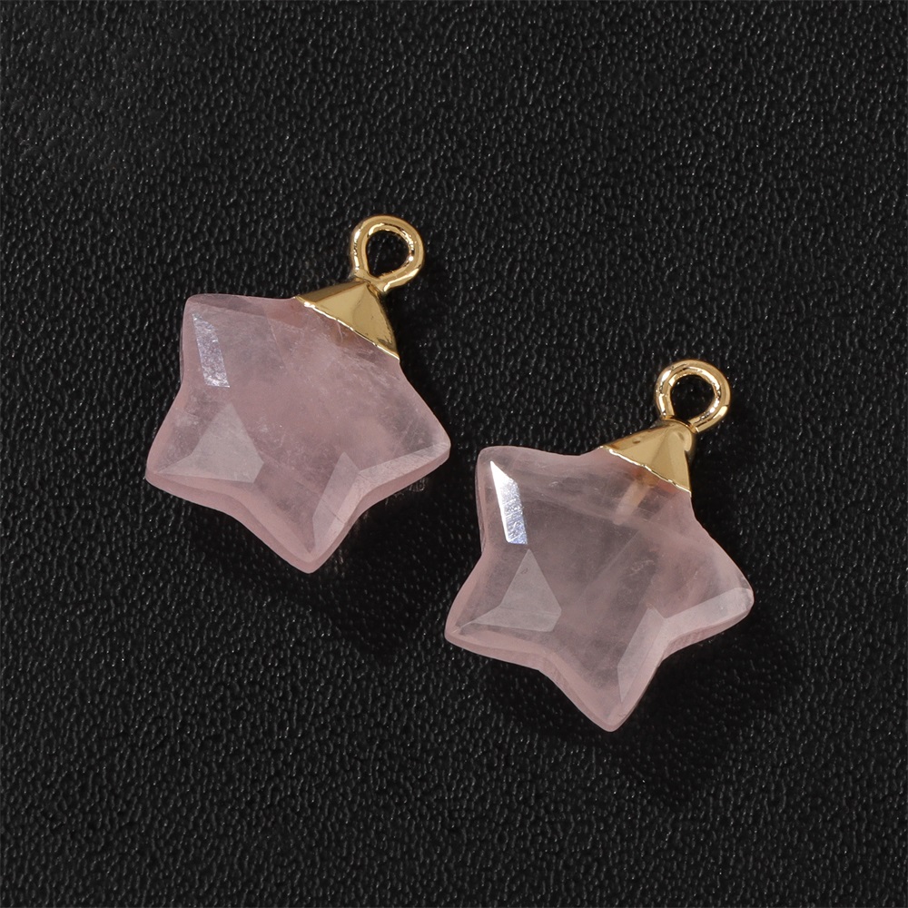 2 adet yıldız şekli taş kolye  - Crystal Pendant Necklace Natural Stone incelemesi ve fiyatı